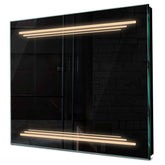 Specchio LED Quadrato | Controllo tramite interruttore a muro | Luce bianca calda - Reyze Serie Salono Modello 7